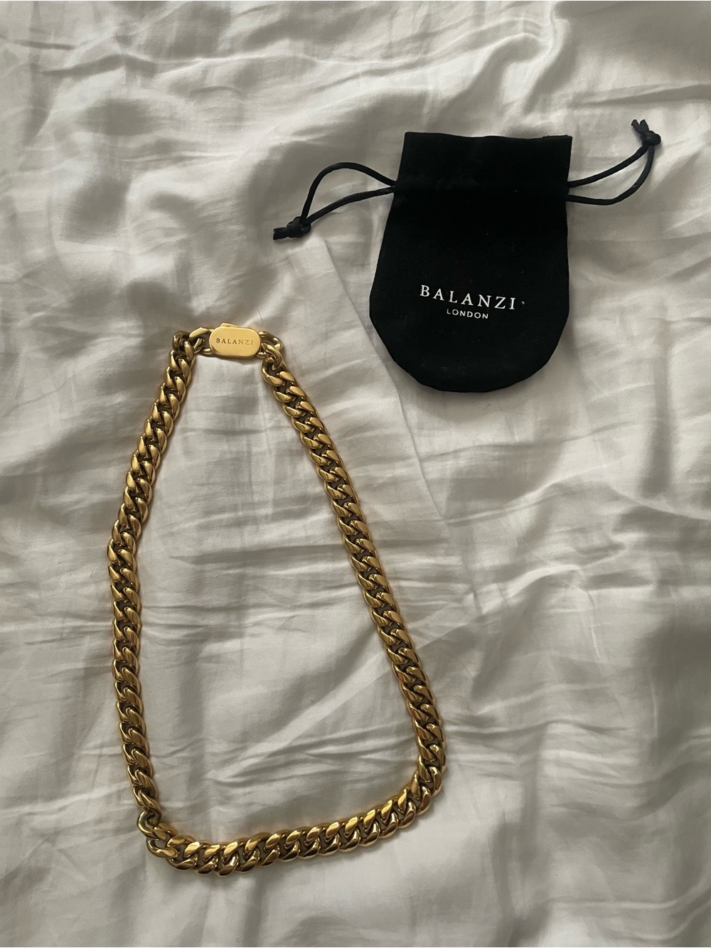 Men's Gold Cuban Chain Necklace & Bracelet